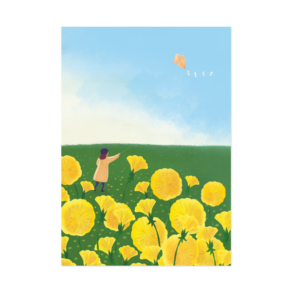 Postcard Dandelions