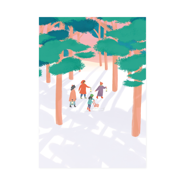 Postcard Winter Forest